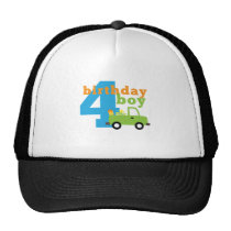 Birthday Boy Truck 4 hats