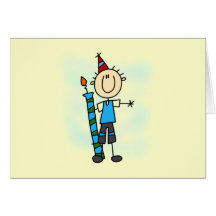 Birthday Boy With Candle T-shirts and Gifts Card