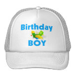 Birthday Boy With Toy Airplane Trucker Hats