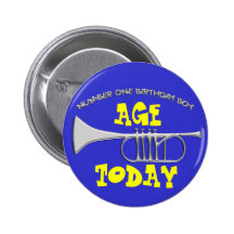 Birthday Button Customizable