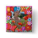Birthday Buttons: 003 Butterflies and Flowers