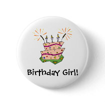 Birthday Cake Fun Button