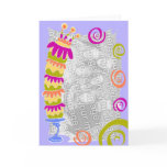 birthday cake - template card