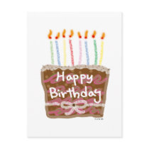 Birthday candles postcard
