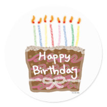Birthday candles sticker