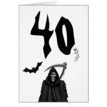 Birthday Card: 40th. Birthday Card