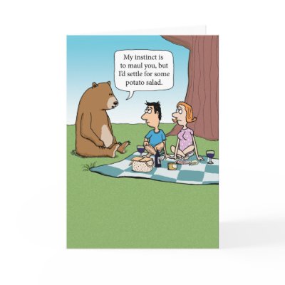 Birthday Card - Animal Instinct by chuckink
