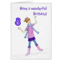Birthday Card for 8 yr old Girl