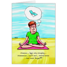 Birthday Card for Yoga Lover - Yoga Chair