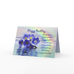 Birthday card forget me nots