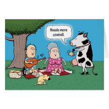 Birthday Card - More Cowbell
