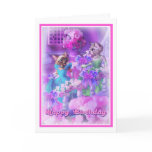 Birthday Card Princess Cats style 002