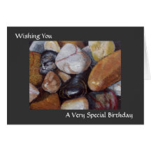 BIRTHDAY CARD RIVER ROCKS (Masculine)