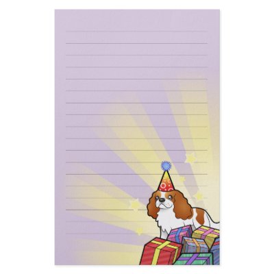 Birthday Cavalier King Charles Spaniel by CartoonizeMyPet