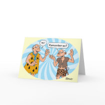 Birthday: Cavemen Humour Card