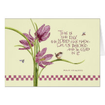 Birthday/Chequered Lily Card