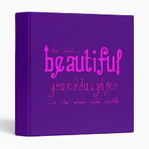 Birthday Christmas Parties Beautiful Granddaughter Binders
