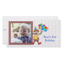 Birthday Clown Photo Card