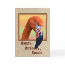 Birthday, Cousin, Flamingo Bird