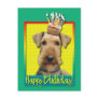 Birthday Cupcake Airedale Post Cards