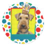 Birthday Cupcake - Airedale Stickers