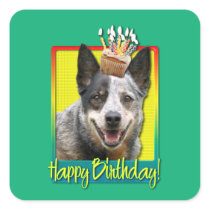 Birthday Cupcake - Australian Cattle Dog Sticker