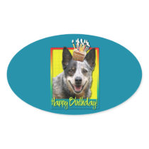 Birthday Cupcake - Australian Cattle Dog Stickers