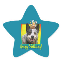 Birthday Cupcake - Australian Cattle Dog Stickers