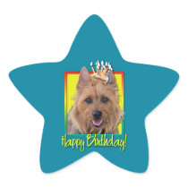 Birthday Cupcake - Australian Terrier Sticker