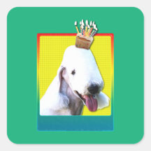 Birthday Cupcake - Bedlington Square Sticker