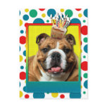 Birthday Cupcake - Bulldog - Dark