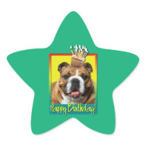 Birthday Cupcake - Bulldog - Dark