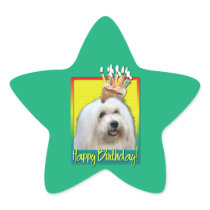 Birthday Cupcake - Coton de Tulear