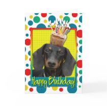 Birthday Cupcake - Dachshund - Winston