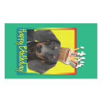Birthday Cupcake - Dachshund - Winston