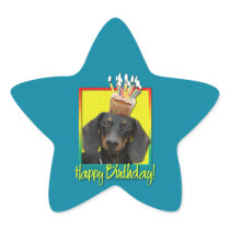 Birthday Cupcake - Dachshund - Winston