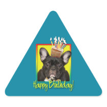 Birthday Cupcake - French Bulldog - Teal