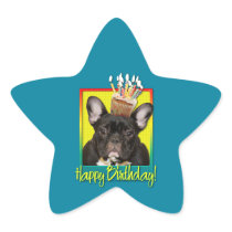 Birthday Cupcake - French Bulldog - Teal