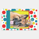 Birthday Cupcake - German Shepherd - Chance Sticker