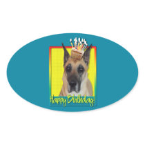 Birthday Cupcake - Great Dane Stickers