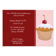 Birthday Cupcake Invitation
