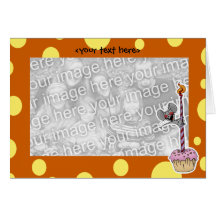 Birthday cupcake mouse card template