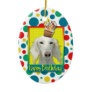 Birthday Cupcake - Saluki Ornament