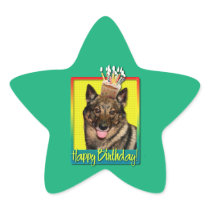 Birthday Cupcake - Vallhund Stickers