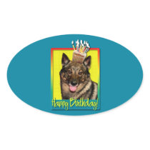 Birthday Cupcake - Vallhund Stickers