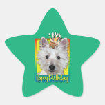 Birthday Cupcake - Westie - Tank Sticker
