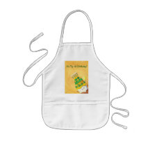Birthday Cute Cake -custom text- Apron