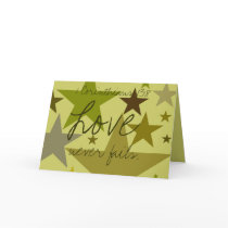 Birthday-Dad-Love Never Fails Cards