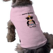 birthday day cow dog t-shirt