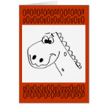 Birthday Dinosaur (Colour me) Cards